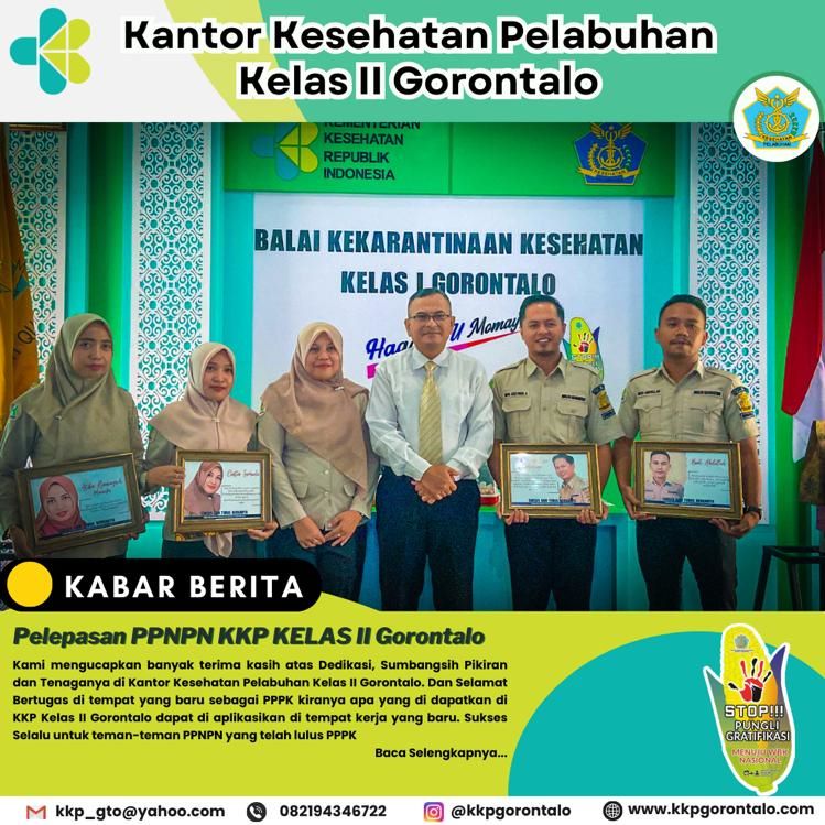 Pelepasan PPNPN KKP KELAS II Gorontalo Yang Telah Menjadi ASN (PPPK)