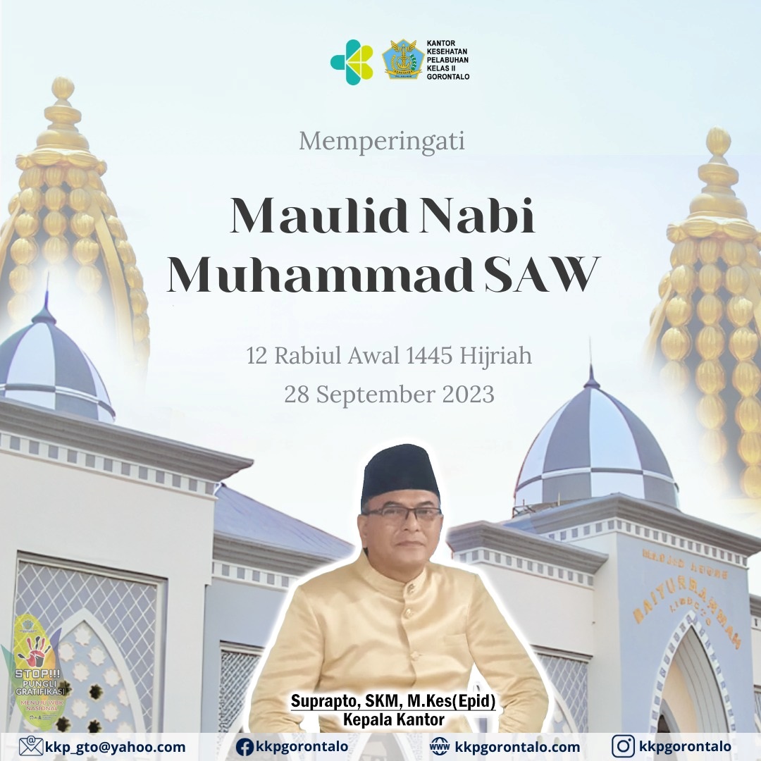 Selamat memperingati Maulid Nabi Muhammad 1445 H