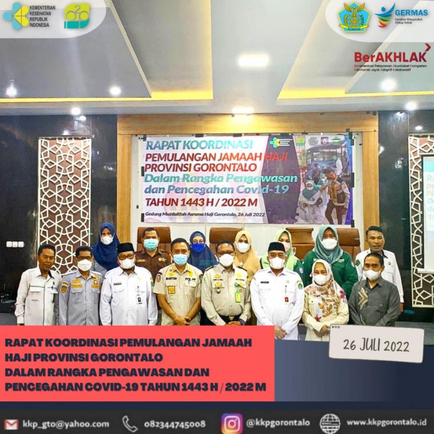 RAPAT KOORDINASI PEMULANGAN JAMAAH HAJI GORONTALO